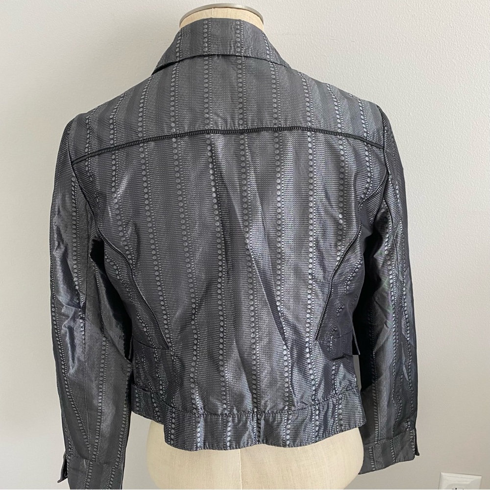 Patchington Size 6 Silver Pattern Jacket 90’s Y2k - image 2